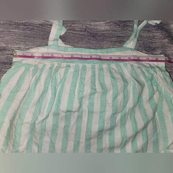 *5 for $25 Stoney Clover Lane Target Striped Linen Blend Crop Tank Top  Small - Picture 6 of 10